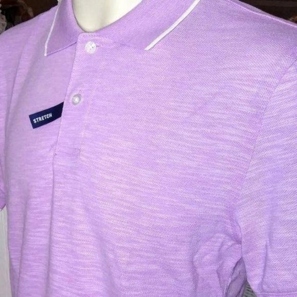 GEORGE Purple Breathable SS Polo/Golf Shirt - Picture 2 of 4